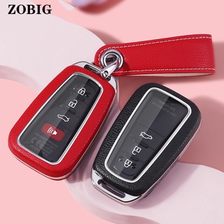 Zobig เคสกุญแจรีโมตรถยนต์ พร้อมพวงกุญแจ สําหรับ Toyota Key Fob Camry RAV4 Highlander Avalon C-HR Prius Corolla GT86 Cross