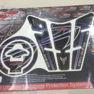 PRO BIKER สติ๊กเกอร์เรซิ่นกันรอย รถมอเตอร์ไซด์ YAMAHA M-SLAZ 150 ลายเคฟล่า 2 (สีน้ำเงิน )