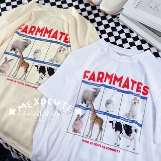 พร้อมส่ง ♡MEXOCUTE เสื้อยืดลาย ( FARMMATES )