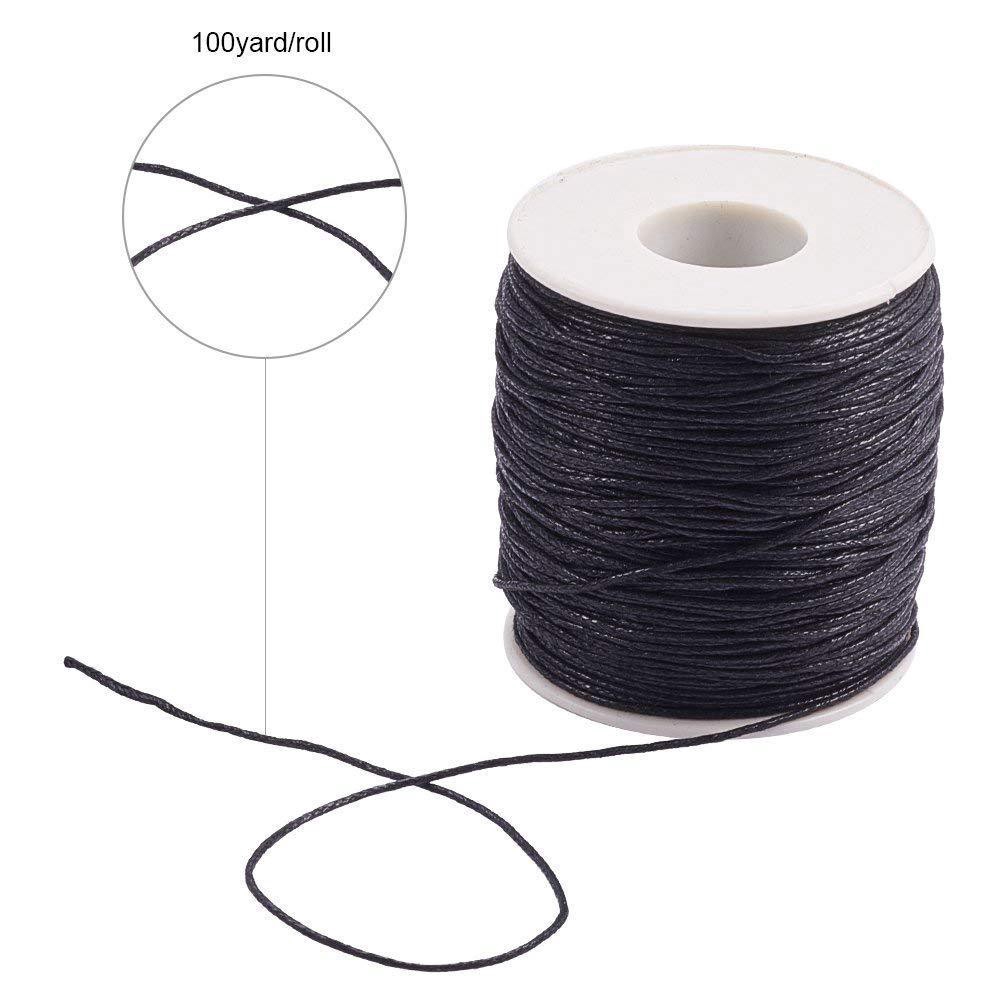 1 Roll 1mm Waxed Cotton Thread Cords Necklace Thread Wire ...