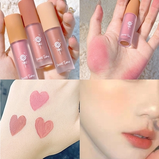 💓พร้อมส่งจากไทย💓 ลิปสติกเนื้อแมท two in one ติดทนนาน ลุคสดใส