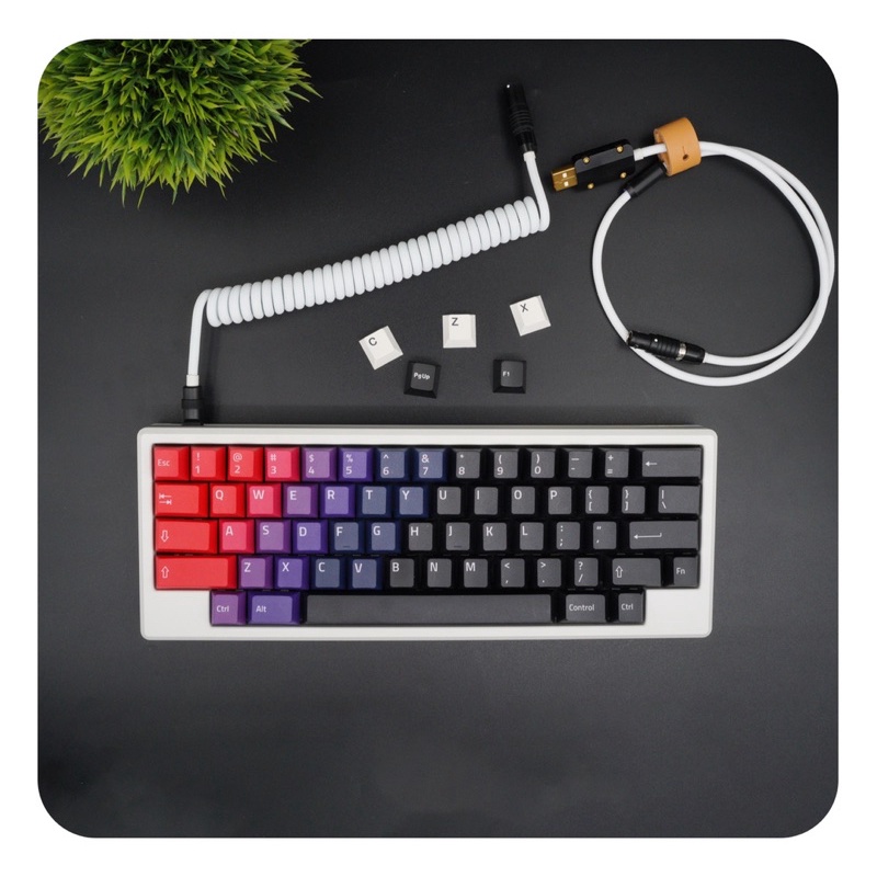 Geekcable USB Coil Handmade Keyboard Cable | Black on White | Shopee ...