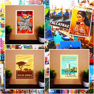 แม่เหล็กติดตู้เย็น แอฟริกาใต้ 2×3 นิ้ว ของฝาก ของที่ระลึก Souvenir Fridge Magnet South Africa set B 2x3"