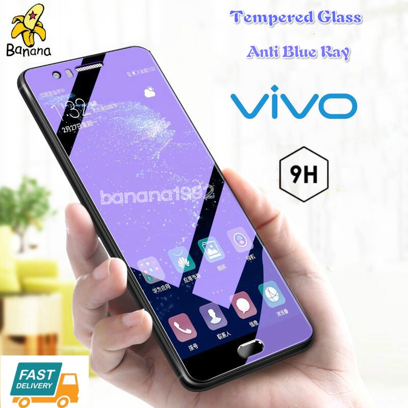 Vivo V15 V11 V11i Pro V9 Y17S Y27 Y36 Y16 Y35 Y21Max กระจกนิรภัยป้องกันบลูเรย์