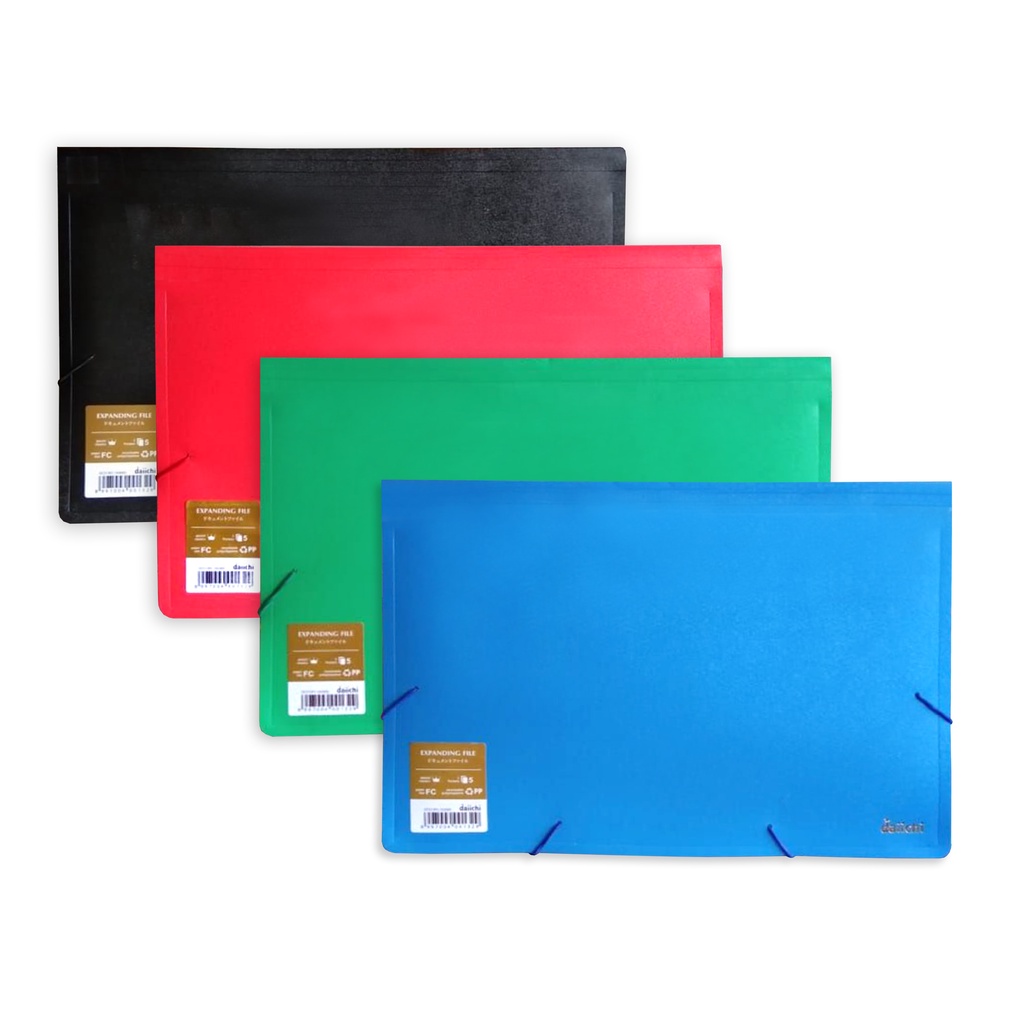 Daiichi - ขยาย FIle Organizer Map Harmonica Map Divider พร้อม Tie-in-use Side Folio ขนาด (05 & 12 กร