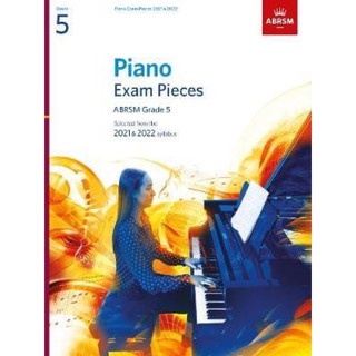 หนังสือเปียโนสอบABRSM Piano Exam Pieces Grade5 ปีล่าสุด 2021 ไม่มีCD