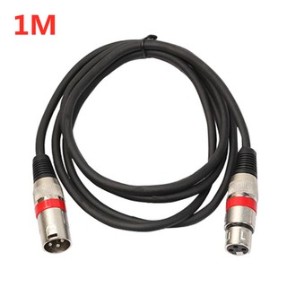 สายไมค์ 1 เมตร (สายไมโครโฟน, XLR male to XLR female connector 1m)