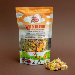 ขนมฟริสดราย สูตรหมูป่าตับเป็ด ฟักทองมะละกอ Wild Blend ไม่มีแป้ง สารอาหารครบในถุงเดียว ขนมสัตว์เลี้ยง ขนมสุนัขเพื่อสุขภาพ