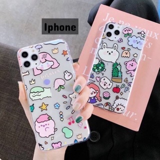 -พร้อมส่งในไทย-เคสซิลิโคนลายการ์ตูน TPU นิ่ม ใช้สำหรับIPทุกรุ่น #308 👩🏼‍🦰