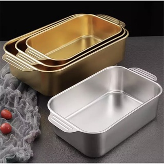 KITCHENWARE_NUMBER1 ถาดใส่อาหารสไตล์เกาหลี ถาดบุฟเฟ่ต์โรงแรม  เกรดพรีเมี่ยม (มี2สี/5ขนาด ราคาต่อชิ้น)