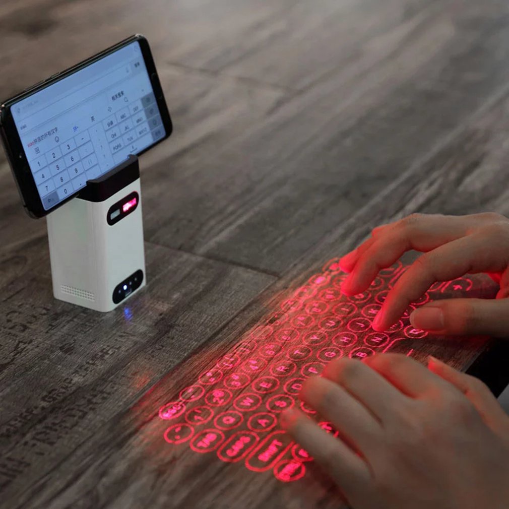 Portable Bluetooth-compatible Laser keyboard Wireless Virtual Projection keyboard for Android Smart Phone Tablet PC Not #8
