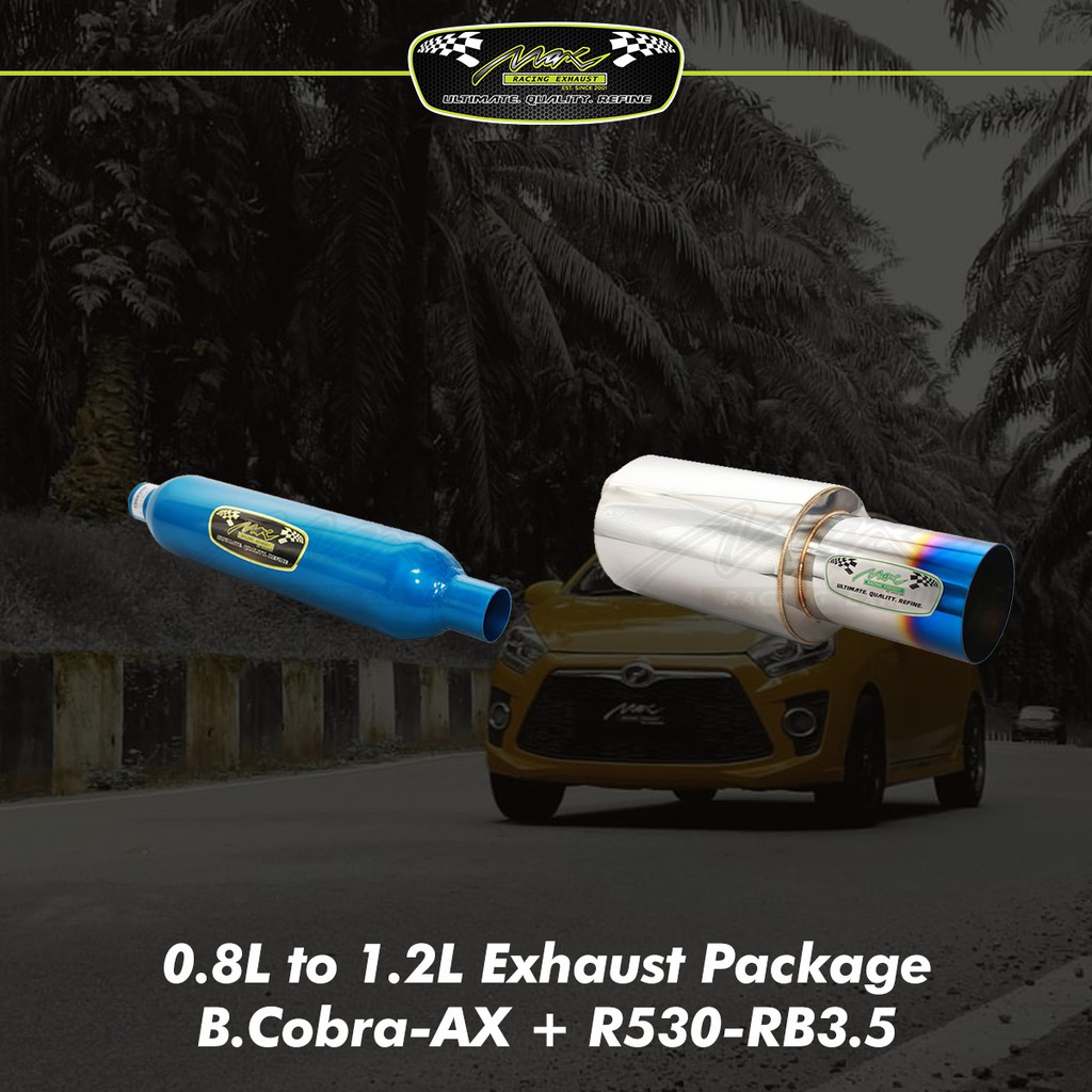 Viva / Kancil / Kelisa / Kenari Sport Exhaust - Max Racing Exhaust Sport Pack