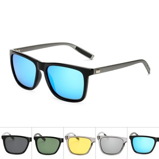 แว่นตากันแดด Polarized ทรงสี่เหลี่ยม UV 400 สำหรับผู้ชายผู้หญิง