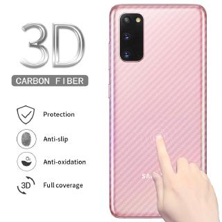 Samsung A01 A02S A10S A11 A12 A20S A21S A30S A31 A32 A42 A50S A51 A52 A70 A71 A72 Carbon Fiber 3D Clear Protective Sticker Soft Back Screen Protector Film