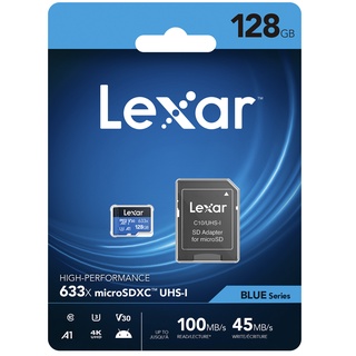 Lexar 128GB Micro SDXC 633x with SD Adapter