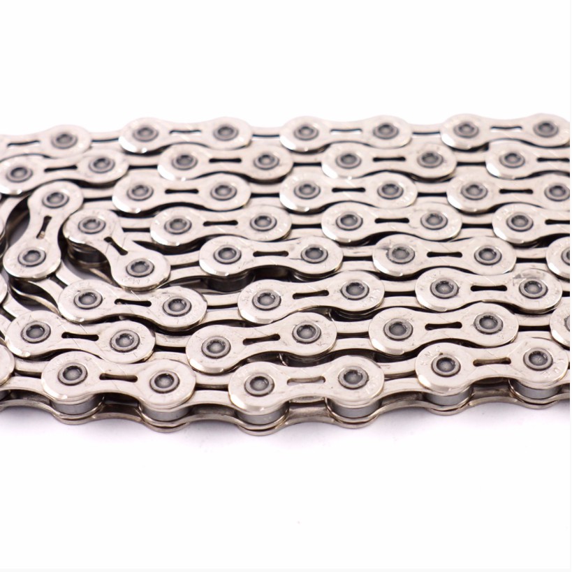 K KMC จักรยานจักรยานเสือหมอบจักรยานเสือภูเขาเงิน 10 โซ่ความเร็ว X10EL 114 Links BIKE Chain 10s