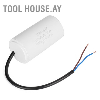 เครื่องมือ House.Ay Cbb60 Run Capacitor พร้อมสายไฟ 250V Ac 120Uf 50 / 60Hz สําหรับมอเตอร์แอร์คอมเพรสเซอร์