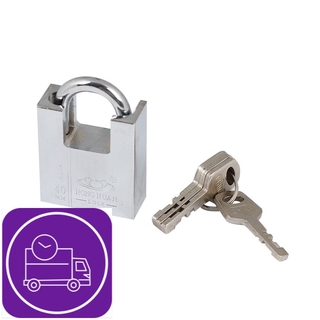 กุญแจลูกปืน SQUARE BEAM LOCK 40 MM สีสเตนเลส