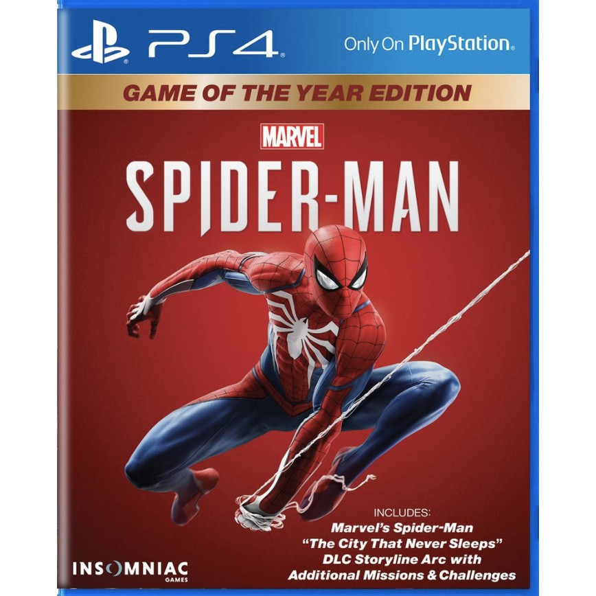 PS4 : MARVELS SPIDER-MAN GAME OF THE YEAR EDITION (Z3/ASIA) | Shopee Thailand