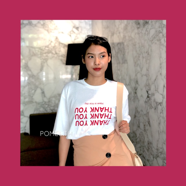 Upside down Thank You ☀️ Oversized T-Shirt