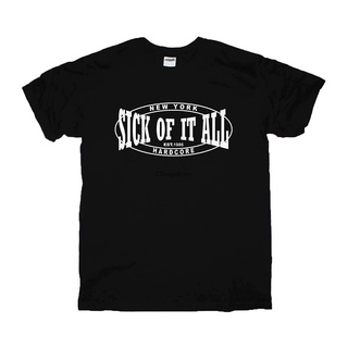 เสื้อยืดผ้าฝ้าย พิมพ์ลายนักร้อง Sick of It All DF12HJ46895 06