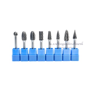 ดอกเจียคาร์ไบด์ Kugel ขนาด 8 - 16 มิล แกน 6 mm. ราคาต่อตัว (Tungsten Carbide Grinder Bit,Tungsten Carbide Rotary Burr)