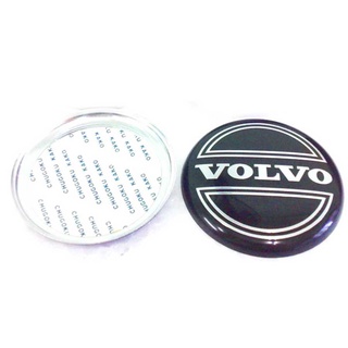 ราคาต่อ 1 ชิ้น สติกเกอร์สแตนเลส VOLVO วอลโว่ ขนาด 64mm.(6.4cm.) สติกเกอร์  นูนเล็กน้อย