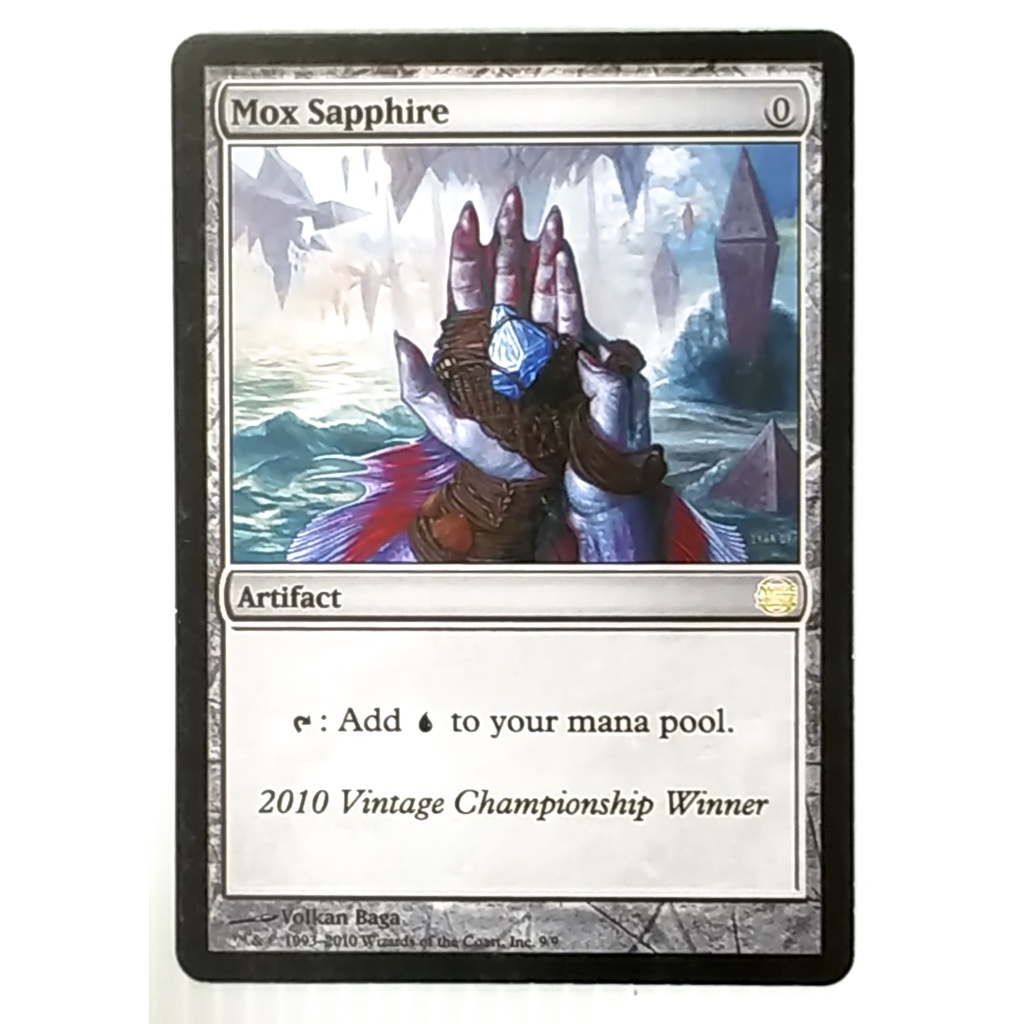 MTG Card Black Core - Legacy Set - Artifact - Mox Sapphire 9/9 (Magic: The Gathering - English Proxy