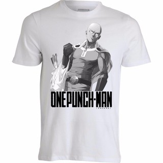 T-shirt  เสื้อยืด พิมพ์ลายการ์ตูนอนิเมะ One Punch Man Saitama สไตล์เรโทร สําหรับผู้ชายS-5XL