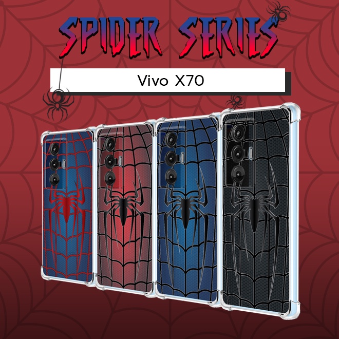 เคส Vivo X70 Spider Series 3D Anti-Shock Protection TPU Case