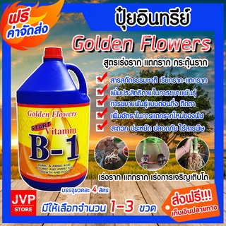 มีให้เลือก จำนวน 1-3 ขวด วิตามิน บี-1 ขนาด 4 ลิตร.น้ำยาเร่งราก Golden Flower เรียกราก B-1 แตกราก (Root Booster) เร่งราก