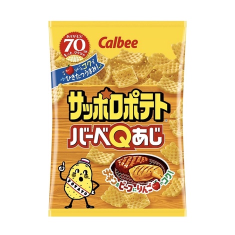 Calbee Sapporo Potato Barbe Q [Chicken&Beef]