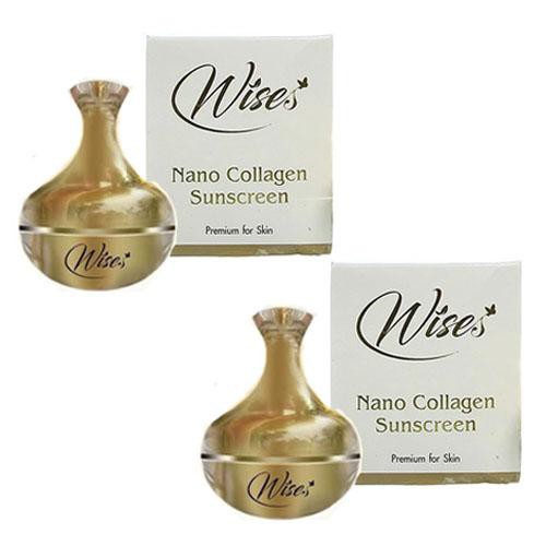 ﻿ครีมกันแดด Wises Nano Collagen Sunscreen ไวซ์เซส นาโน คอลลาเจน ซันสกรีน 12g. (2กล่อง)