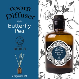 กลิ่น Butterfly Pea ดอก อัญชัน 250-1000 ML ก้านไม้หอม ก้านไม้หอมปรับอากาศ Hug Aroma Reed Diffuser ภายในบ้าน