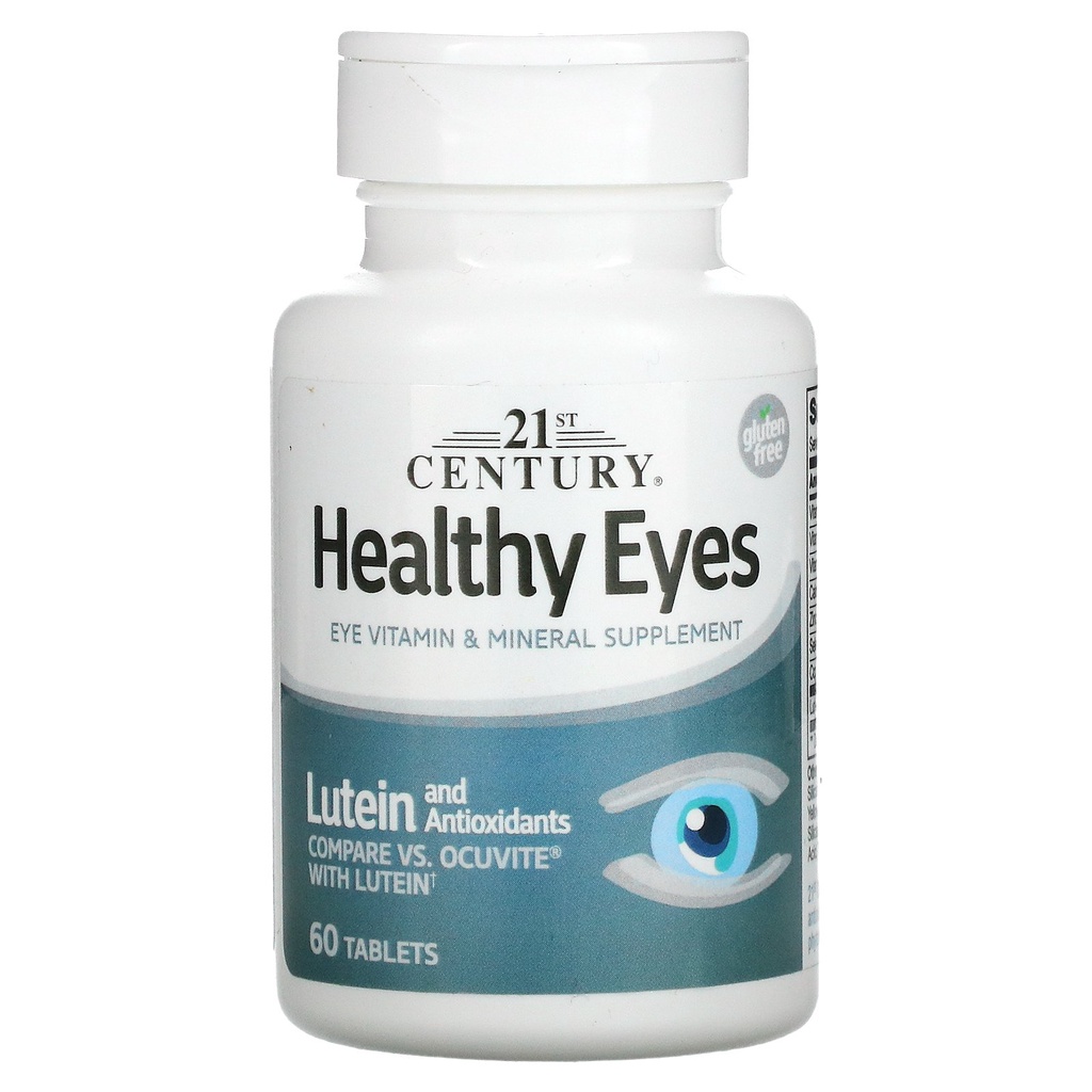 บำรุงสายตา 21st Century, Healthy Eyes, Lutein and Antioxidants, 60 Tablets  อาหารเสริมบำรุงดวงตา ลดตาแห้ง ตาพร่ามัว