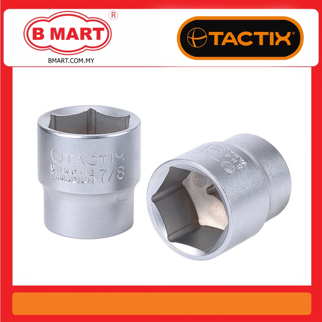 TACTIX 3/8" DR มาตรฐาน IMPACT SOCKET 6PT & 12PT 6-24MM 360501-360539
