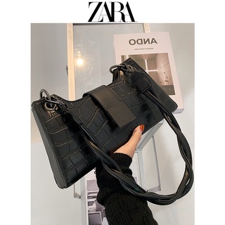 Zara กระเป๋าสะพายไหล่ ทรงเมสเซนเจอร์ ระดับไฮเอนด์ สไตล์ฝรั่งเศส แฟชั่นฤดูร้อน สําหรับผู้หญิง 2022