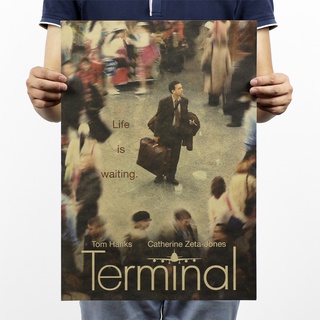 Happy Terminal / Movie โปสเตอร์ / บาร์กาแฟขนาด 51X36 ซม. สําหรับตกแต่งบาร์