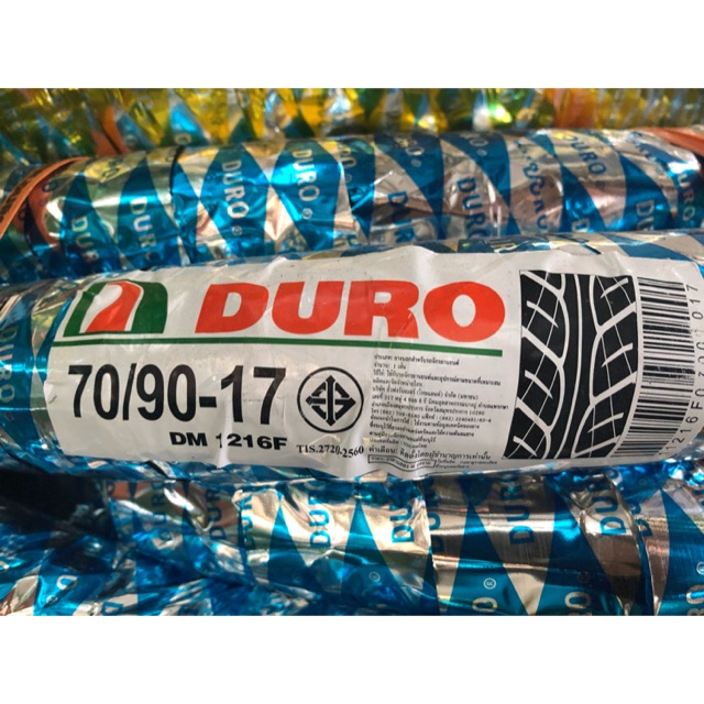 ยางนอกดูโร่ DM1216 ลายเวฟ110ไอนิว 70/90-17หรือ250-17