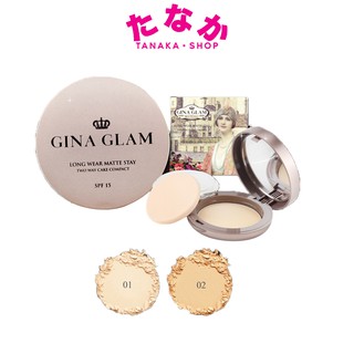 🔥(ถูก/แท้)🔥G40 Gina Glam Long Wear Matte Stay Two Way Cake Compact Powder จีน่า เกลม แป้งคุมมันผสมรองพื้น