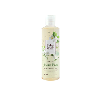 [ใส่โค้ด SBA80 ลด 80 โค้ด SBA150 ลด 150]SabaiArom Jasmine Ritual Bath & Shower Gel สบายอารมณ์ เจลอาบน้ำ กลิ่นมะลิ