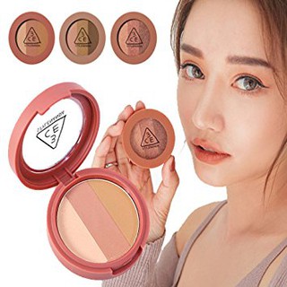 3CE MOOD RECIPE TRIPLE SHADOW RECIPE EYESHADOWS อายแชโดว์ 3แถวโทนน้ำตาลนู้ด