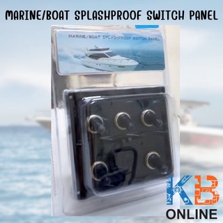 แผงสวิตช์ในเรือ แผงสวิทกันน้ำ SF50772-5S2-4U Toggle Sw Panel 12V FUSE 15A*3 (+4.2A USB +VOLT)