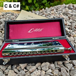 เม้าออแกน HARMONICA*ยี่ห้อLARK คีย์ C/C# *CHROMATIC* ของเก่าโบราณ ไม่เคยผ่านการใช้งาน*