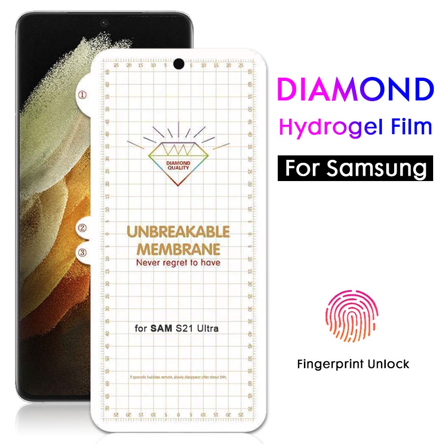 ฟิล์มไฮโดรเจลกันรอยหน้าจอ แบบโค้ง เต็มจอ สําหรับ Samsung Galaxy Z Flip Fold 3 2 Note 20 S20 S21 Ultra Note 8 9 10 S10 S9 S8 Plus A71 A51