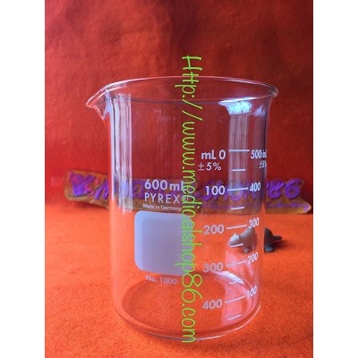 BREAKER GLASS 600ml LOW FORM - PYREX | 1000-600