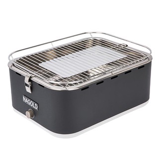 Charcoal BBQs BBQ GRILL HAFELE ECOM-093 SQUARE BLACK Outdoor cooking equipment Garden decoration accessories เตาบาร์บีคิ