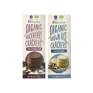 Bioasia Organic Crackers (ขนาด 115g.) จำนวน 2 รสชาติ