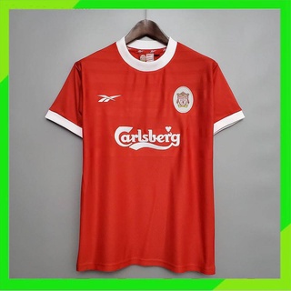 เสื้อกีฬาแขนสั้น ลายทีมชาติฟุตบอล Liverpool 98-99 สไตล์เรโทร