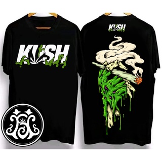 ผ้าฝ้าย 100%เสื้อยืด kush เสื้อยืดสุดเท่ Crew neck T-shirt. Oversized T-shirt เสื้อยืดผ้าคอตตอน V.02S-3XL